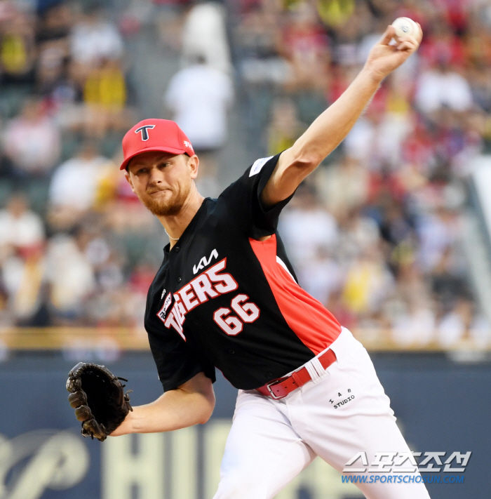 108구 역투→타선 폭발→KBO 첫승, KIA 라우어의 감격 "5회 앞두…