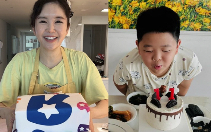 장영란, 상다리 휘어지게 차린 子 11살 생일상 "태어날 때부터 순둥이 …