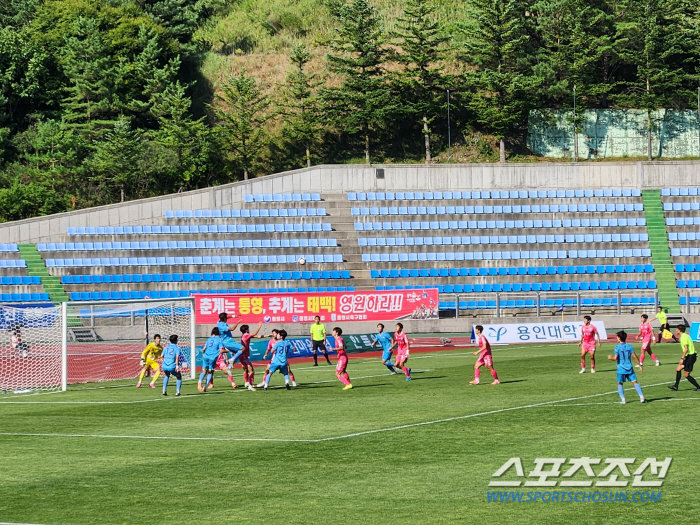 [대학축구]'연장 결승골' 선문대 3년 만의 정상 탈환, 용인대에 2-1…