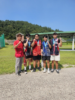 울산 북구청 사격팀, 봉황기대회 트랩 단체전 금메달