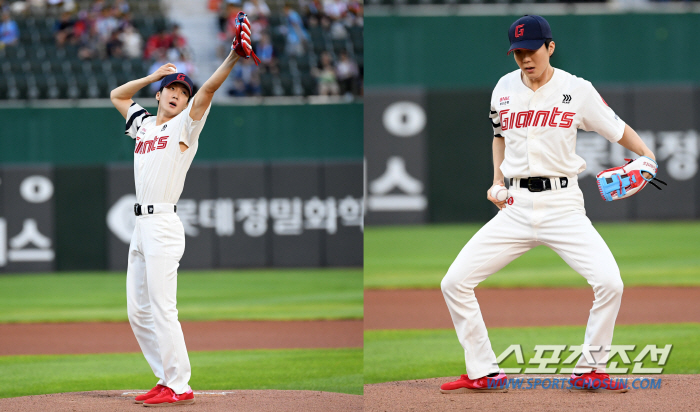 [SC이슈] 위너 이승훈, 18초 마운드 댄스 시구…민폐논란 끝 KBO …