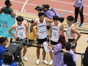 한국 U-20 육상 남자계주팀, 400ｍ 계주 한국신기록 '39초71'