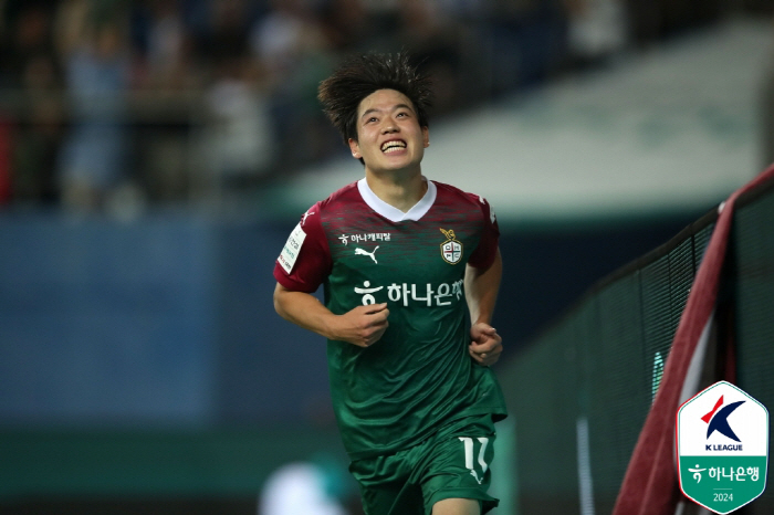 '윤도영 데뷔골-김인균 복귀골' 대전, 광주에 2-0 승 '5경기 무패+…