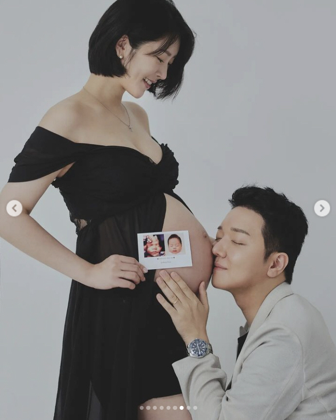 '심리섭♥' 배슬기 'D라인 과감 노출' 만삭 화보 공개 "하루하루 설레…