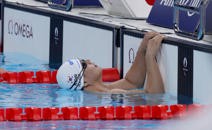 [파리패럴림픽] 패럴림픽 고별전에서 '행복수영' 펼친 조기성, 배영50m…