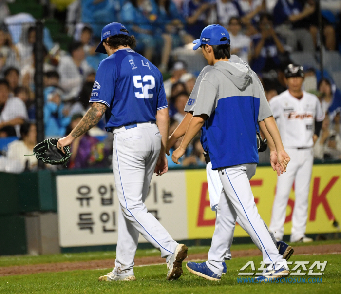 브랜든은 시즌 아웃인데…노히트에 내려온 11승 외인, PO 직행 순항 최…