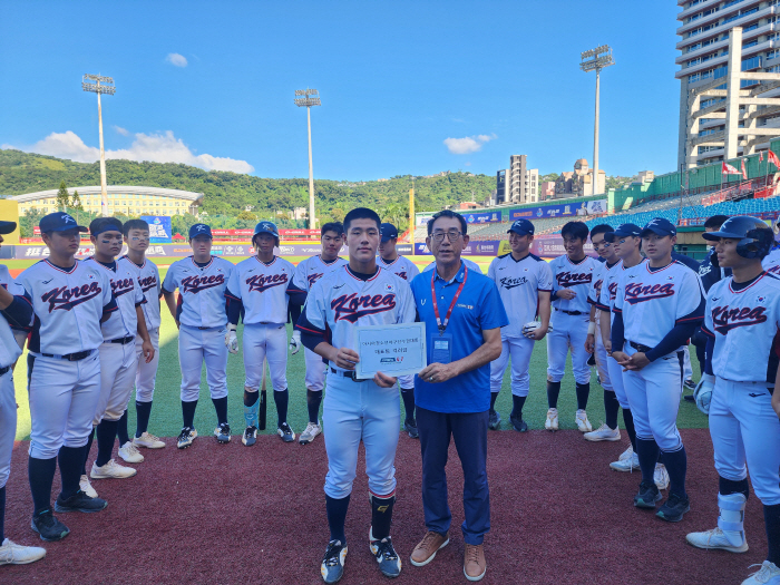 선수협, U-18대표팀 및 U-23 대표팀에 격려금 전달