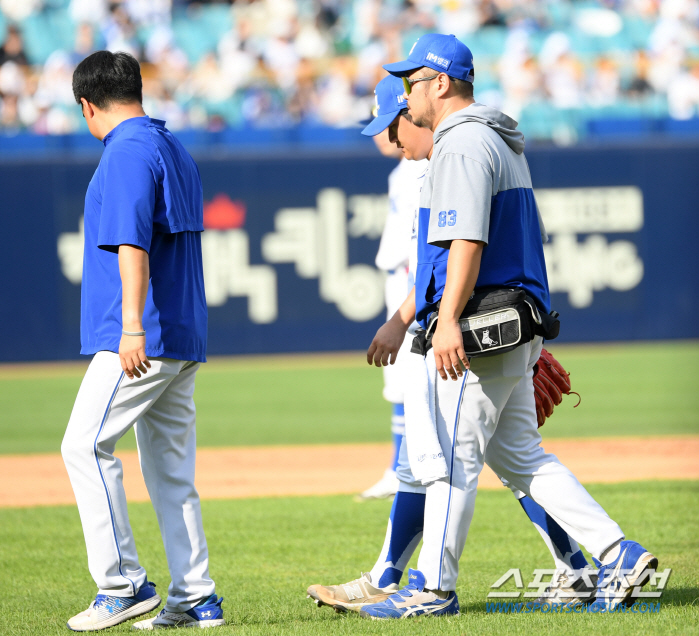 "선수가 너무 아파해서 검사가 불가능했다" 삼성 불펜 날벼락 어쩌나