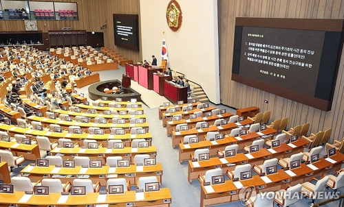 與 "巨野 일방소집 본회의 보이콧"…필리버스터는 안하기로