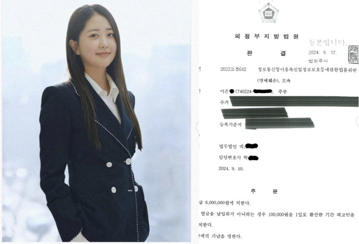 '박수홍♥' 김다예 "악플러=형수 절친, 600만원 벌금형"