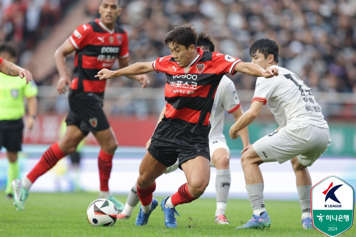 [현장리뷰]'드디어 이겼다' 포항, '조르지 극장골'로 강원 2-1로 꺾…