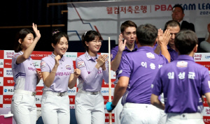 뒷심 앞세운 하이원, 하나카드 꺾고 프로당구 팀리그 2연승