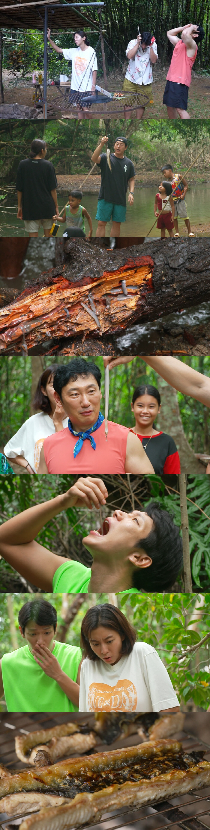 지렁이 먹으라고? 김경남, 팔라완 자양강장제 시식에 눈물('정글밥')