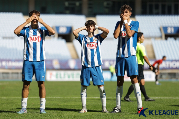 '라리가 벽은 높았다' 에스파뇰, 부산 3-0 꺾고 'K리그 인터내셔널 …