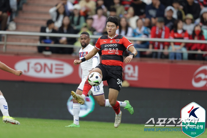 '지동원 극장골'수원FC,'안재준 마수걸이'포항과 1대1무...3연패 끝…