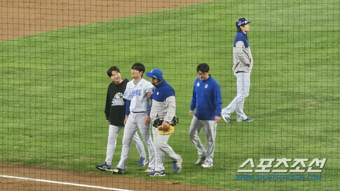 코너, 오승환 없는 삼성, 백정현 마저 타구에 안면 강타 악재, "병원 …