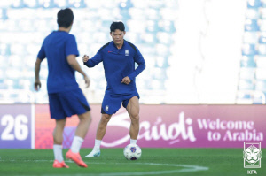 '헹크 슈퍼서브 터졌다' 배준호 도움→오현규 A매치 데뷔골...한국 2-0 리드(후반 23분)[요르단전]