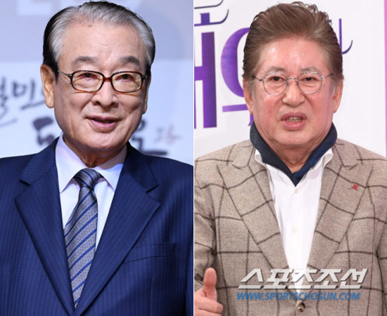 '89세' 이순재 이어 김용건까지 입원했다..환자복 입고 '같은 병실' …