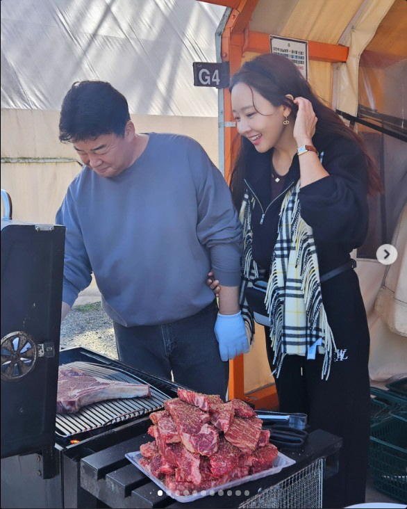 소유진, '♥백종원'이 구워준 이븐한 소고기 자랑…"울 남편 멋져"