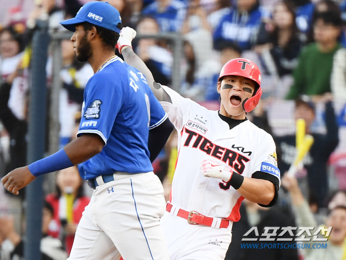 김윤수 152㎞ 초구, 가볍게 쾅! 김도영은 오스틴과 달랐다[KS1 현장…