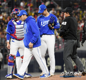 '우려가 현실로…' 서스펜디드 도미노 붕괴 현실화, '이승현 승부수→2차전 황동재' 1회도 못채우고 5실점 와르르,1,2차전 싹쓸이 패[KS2]