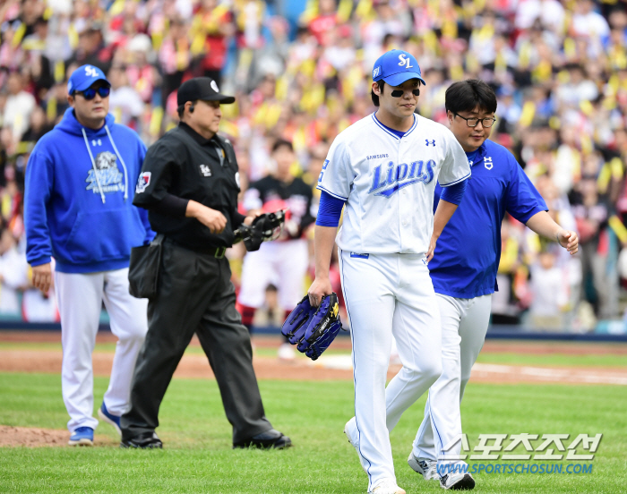 '충격의 2.1이닝 6실점 붕괴' 원태인, 조기 강판 이유 있었다...어…