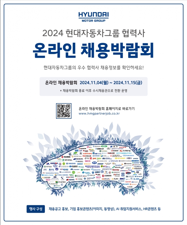 2024 현대자동차그룹 협력사 온라인 채용박람회 개최