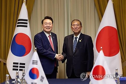 이시바 정부서도 한일외교 순조로운 흐름…갈등 요인은 남아