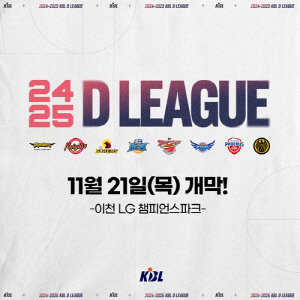 2024-2025시즌 프로농구 D리그, 21일 개막…8개 팀 참가