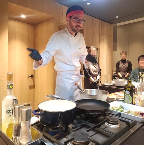 [르포] 흑백요리사 파브리 셰프 "한국에 이탈리아 요리 알려요"