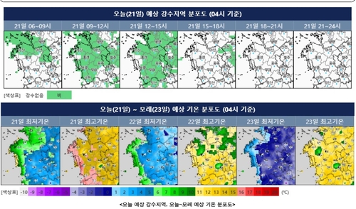 대전·세종·충남 흐리고 가끔 비…낮 기온 14~16도