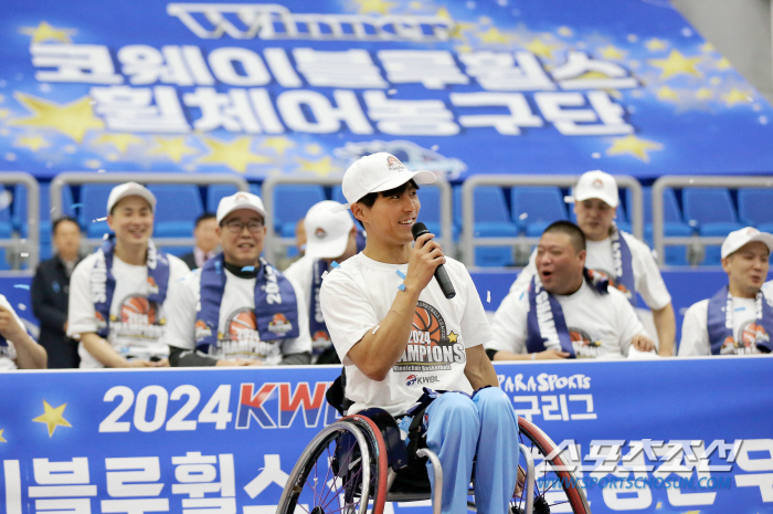 "휠농명가,원팀의 힘" 코웨이 블루휠스,제주 삼다수 꺾고 2년만에 챔피언…