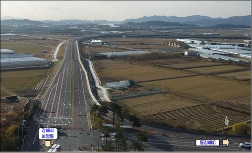 동김해나들목~부산신항배후도로 연결 구간 내일 개통