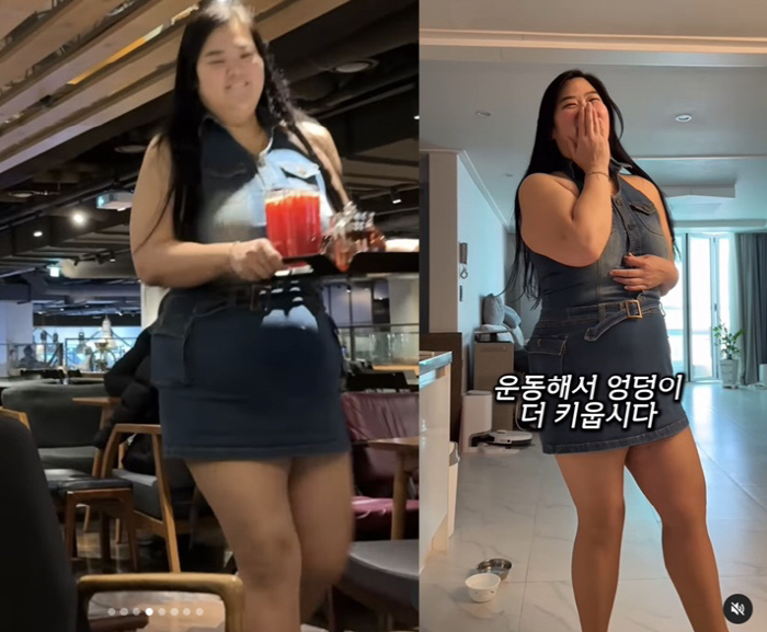 '48kg 감량' 미나 시누이, 클럽 의상으로 강남 활보..다이어트 大성…