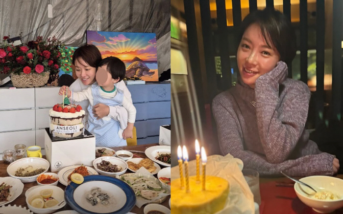 '40세 생일' 황정음, 이혼 아픔 잊었다..子품고 화려한 파티