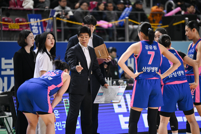 [현장인터뷰] 하상윤 삼성생명 감독, "전체적으로 집중력이 떨어졌다"