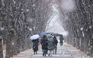 대전·세종·충남 한파에 폭설 겹친 출근길…낮에도 -7도