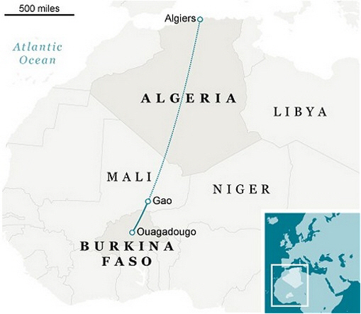 116명 태운 알제리 여객기 실종…말리 당국 "거대한 모래폭풍 있었다"