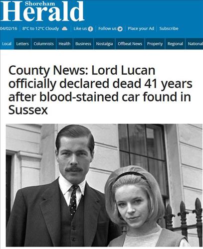 '사라진 루컨 백작' 영국 최대 미스터리 42년만에 종결