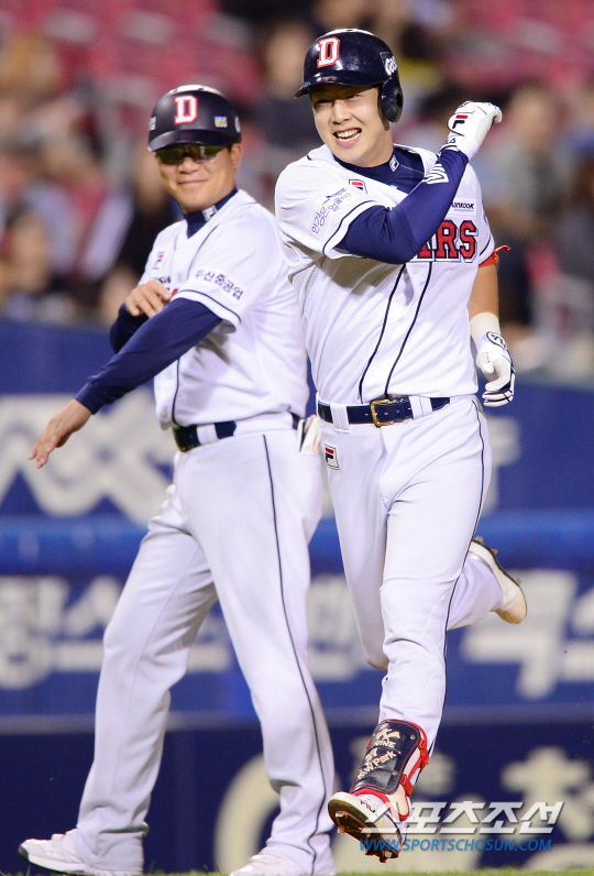  박건우 20호 홈런, 두산 팀 한 시즌 최다타점 기록!